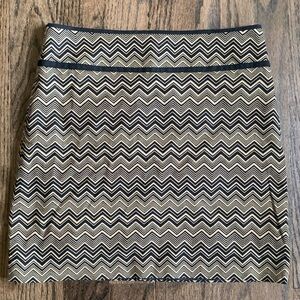 LOFT Zig Zag Mini Skirt • size 2